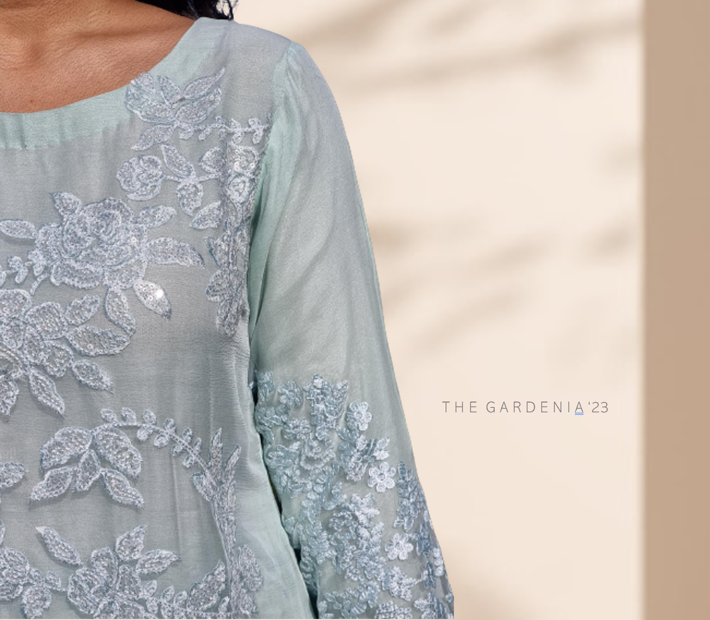 Peace Lily - Gardenia Collection Formal wear: Pakistani Designer Pret Wear
