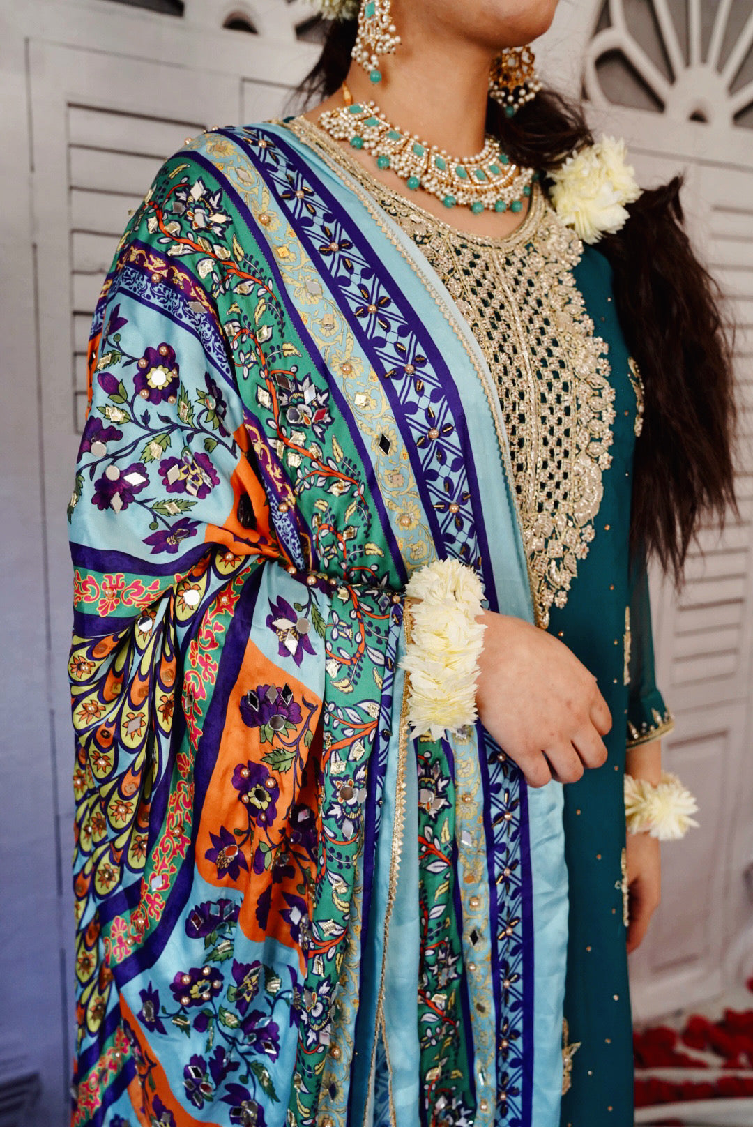 Formal Dress- Multicolored Shalwar Kameez